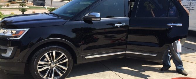 Expert SUV detailing service in Riverside, California - sparkling clean and polished to perfection.
