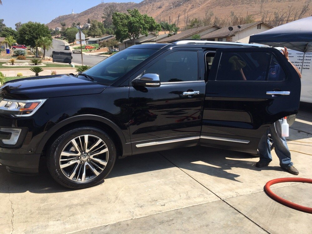Expert SUV detailing service in Riverside, California - sparkling clean and polished to perfection.
