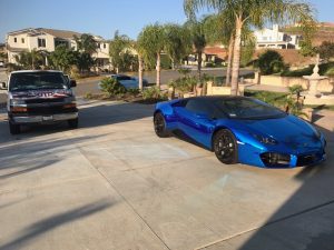 Sports Car Detailing | Inland Empire Mobile Detailing | Chino Hills, Riverside | Blue Lambo