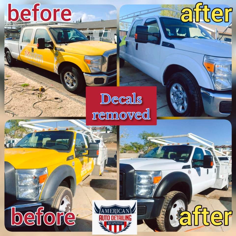 Decals Before and After